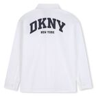 Boys White Logo Shirt, 1, hi-res