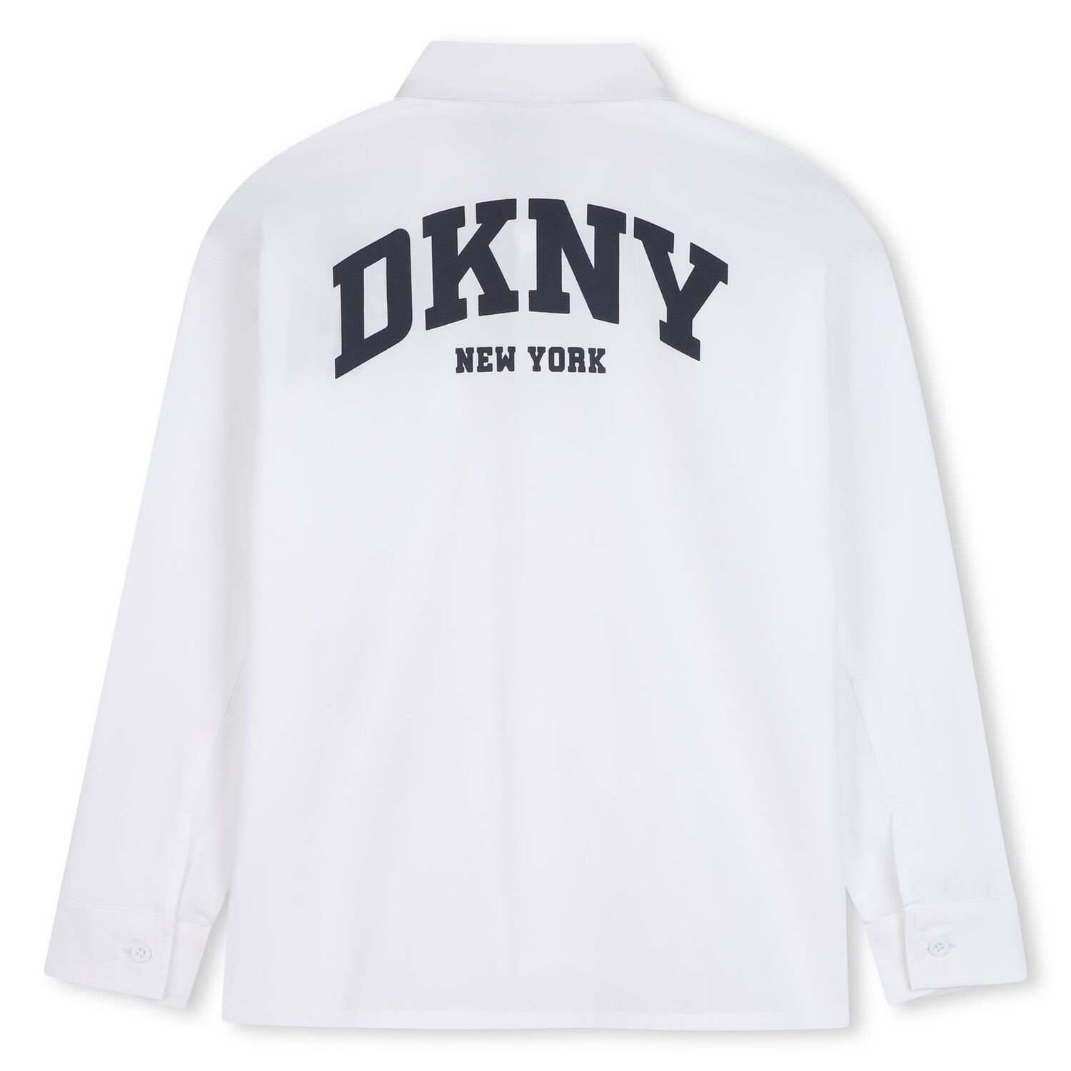 Boys White Logo Shirt, 1, hi-res