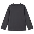 Boys Grey Dinosaur Long Sleeve Top, 1, hi-res