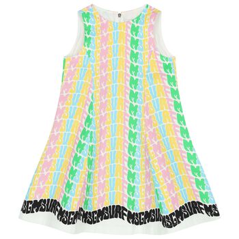 Girls Multi-Coloured Logo Dress