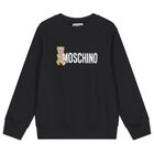 Black Teddy Bear Logo Sweatshirt, 6, hi-res