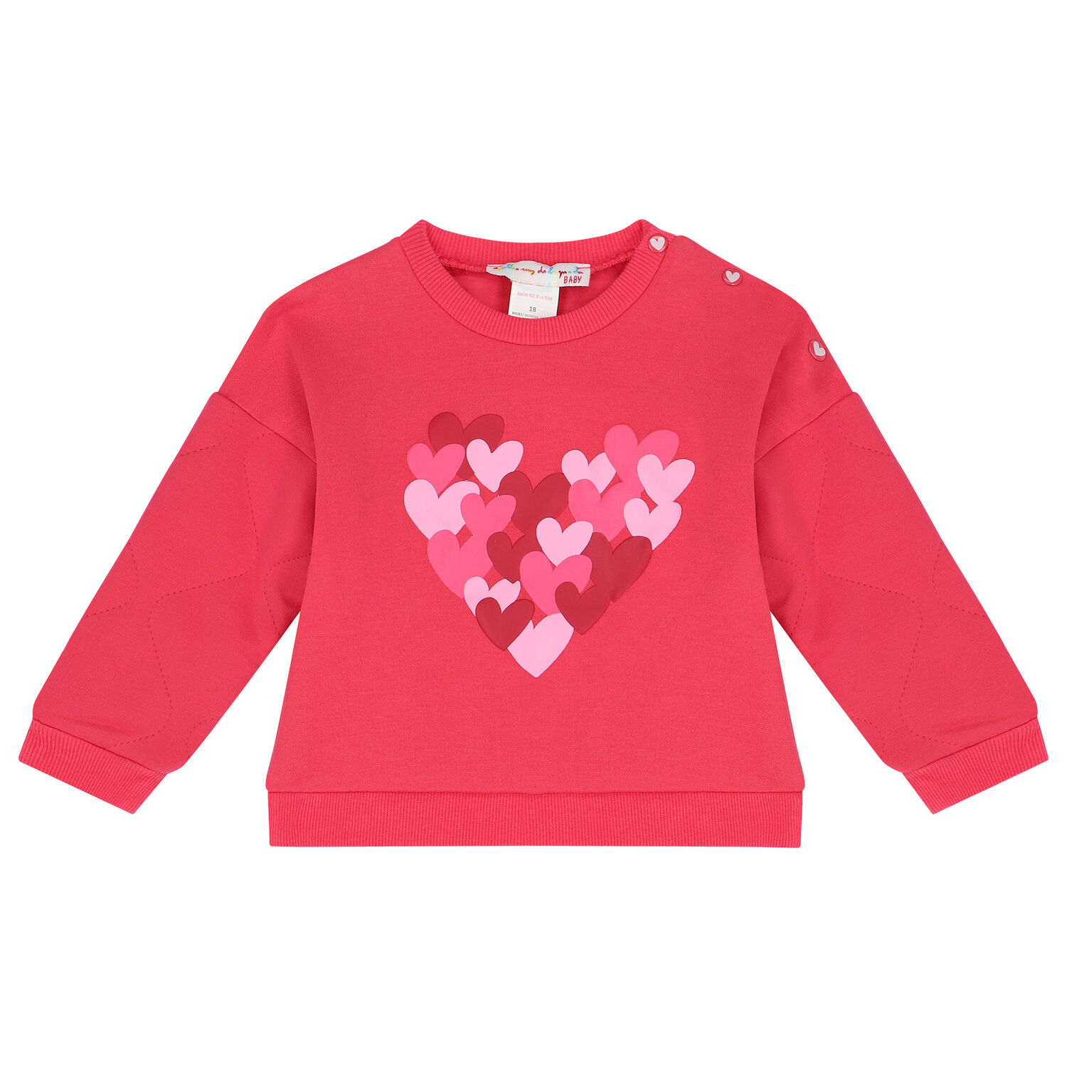 Girls Pink Hearts Skirt Set, 1, hi-res