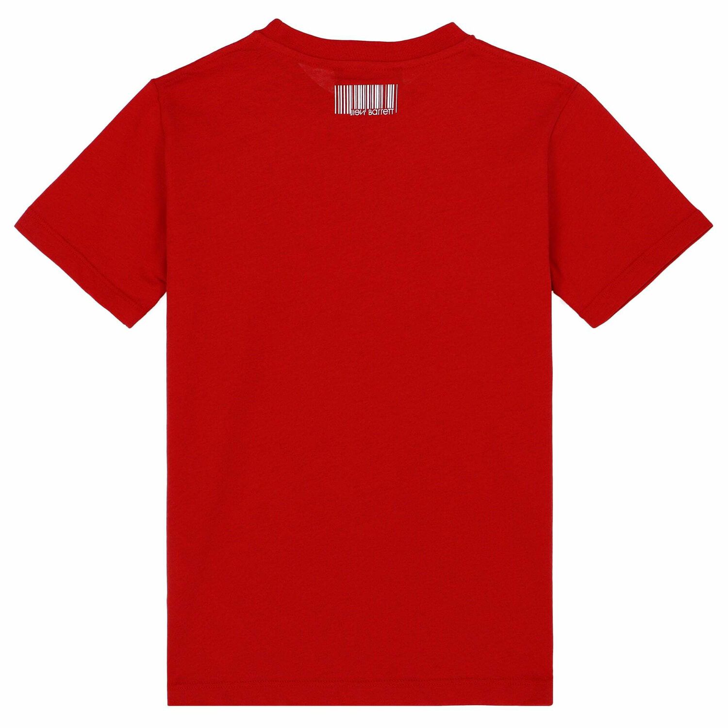 Boys Red Logo Printed T-Shirt, 1, hi-res