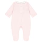 Baby Girls Pink Bunny Babygrow, 2, hi-res