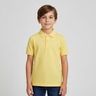 Boys Yellow Logo Polo Shirt, 1, hi-res