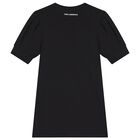 Girls Black Choupette Dress, 1, hi-res