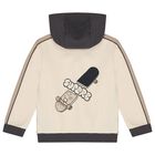 Boys Beige & Grey Tracksuit Set ( 3 Piece ), 1, hi-res