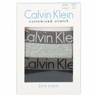 Boys Grey & Black Boxer Shorts ( 2-Pack ), 1, hi-res