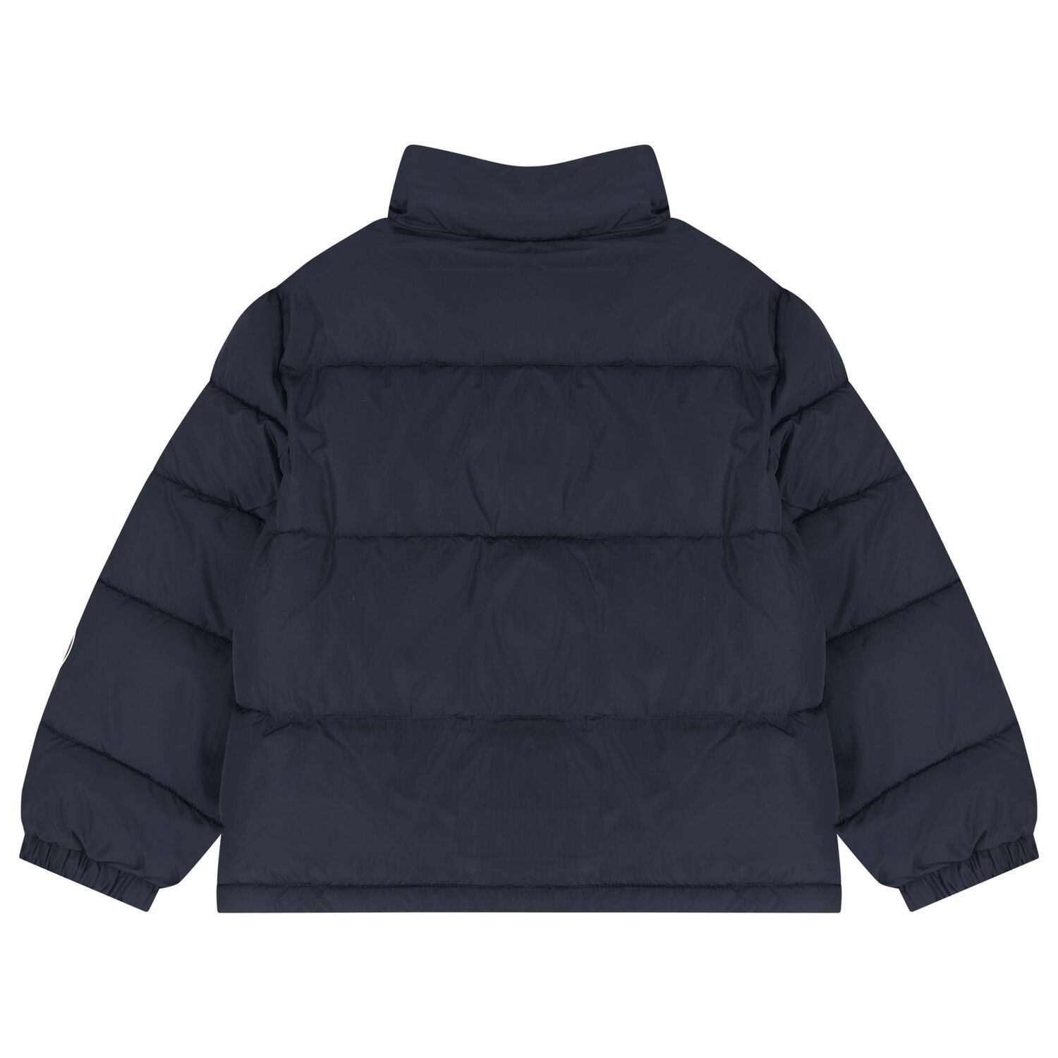 Boys Navy Blue Logo Puffer Jacket, 1, hi-res
