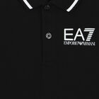 Boys Black Logo Polo Shirt, 4, hi-res