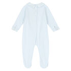 Baby Boys Blue Logo Babygrow, 3, hi-res