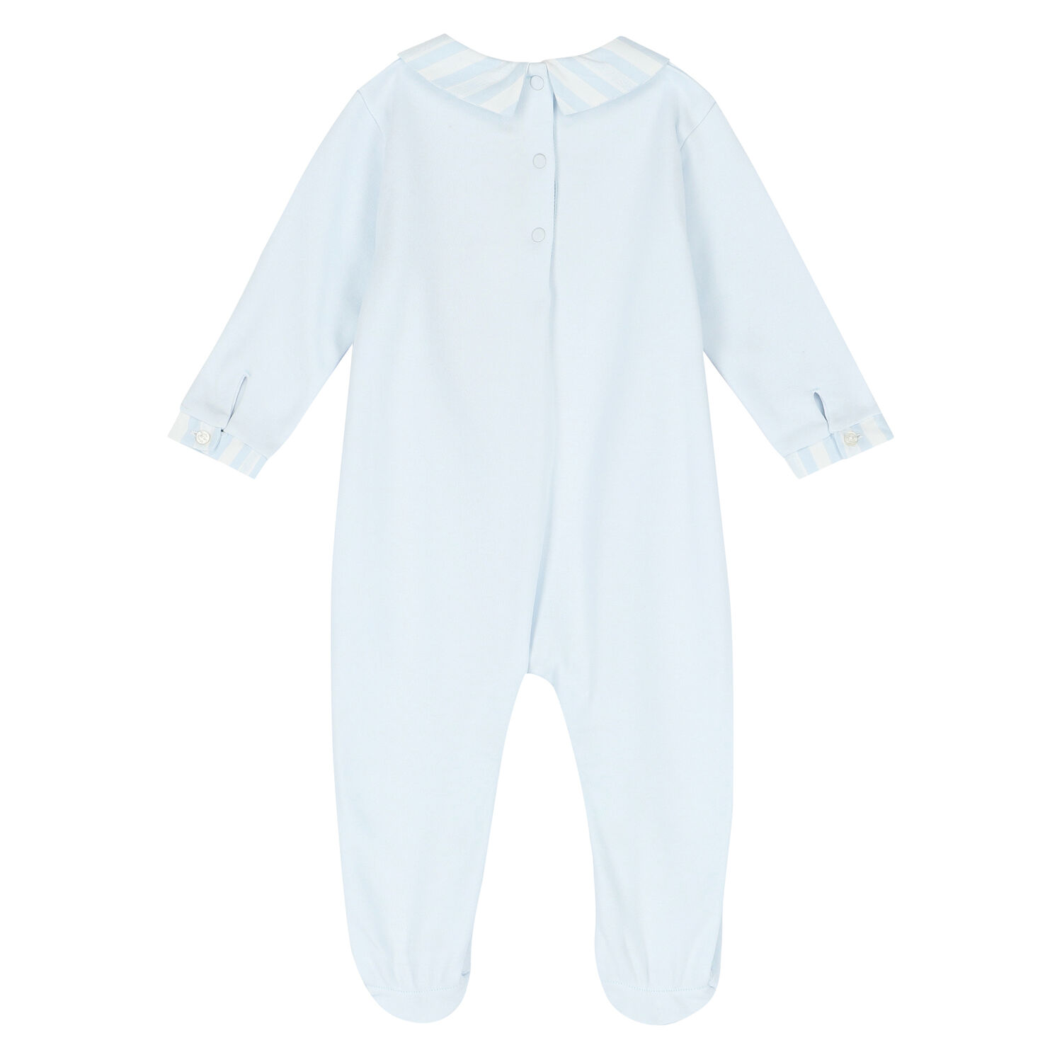 Baby Boys Blue Logo Babygrow, 3, hi-res image number null