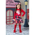 Girls Red Logo Envelope Skirt Set, 1, hi-res