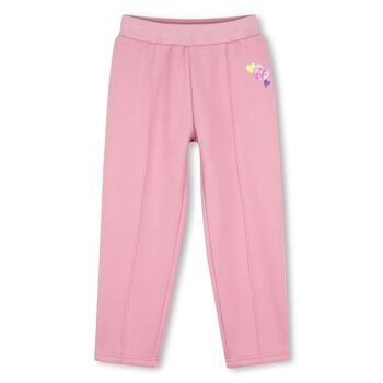 Girls Pink Heart Trousers