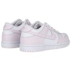 Girls White & Pink Dunk Low Trainers, 5, hi-res