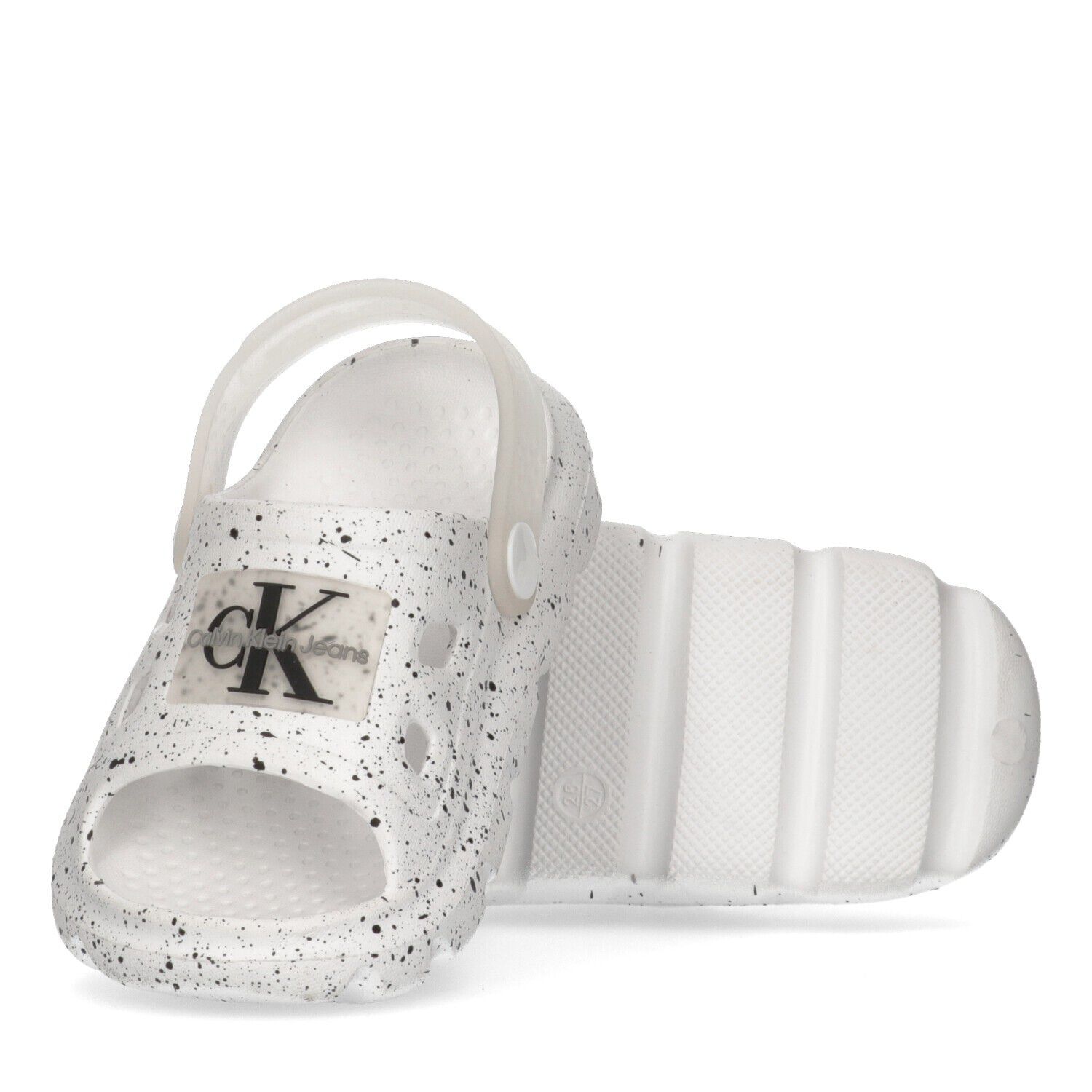 White Logo Sandals, 1, hi-res