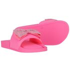 Girls Pink Butterfly Sliders, 1, hi-res