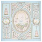 Blue & Pink Spring Bunny Baby Carr&eacute; Swaddle & Bib Gift Set, 1, hi-res