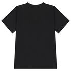 Boys Black Logo T-Shirt, 2, hi-res