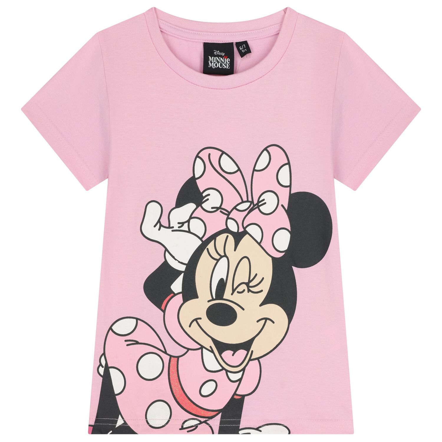Girls Pink Minnie Mouse Shorts Set, 1, hi-res