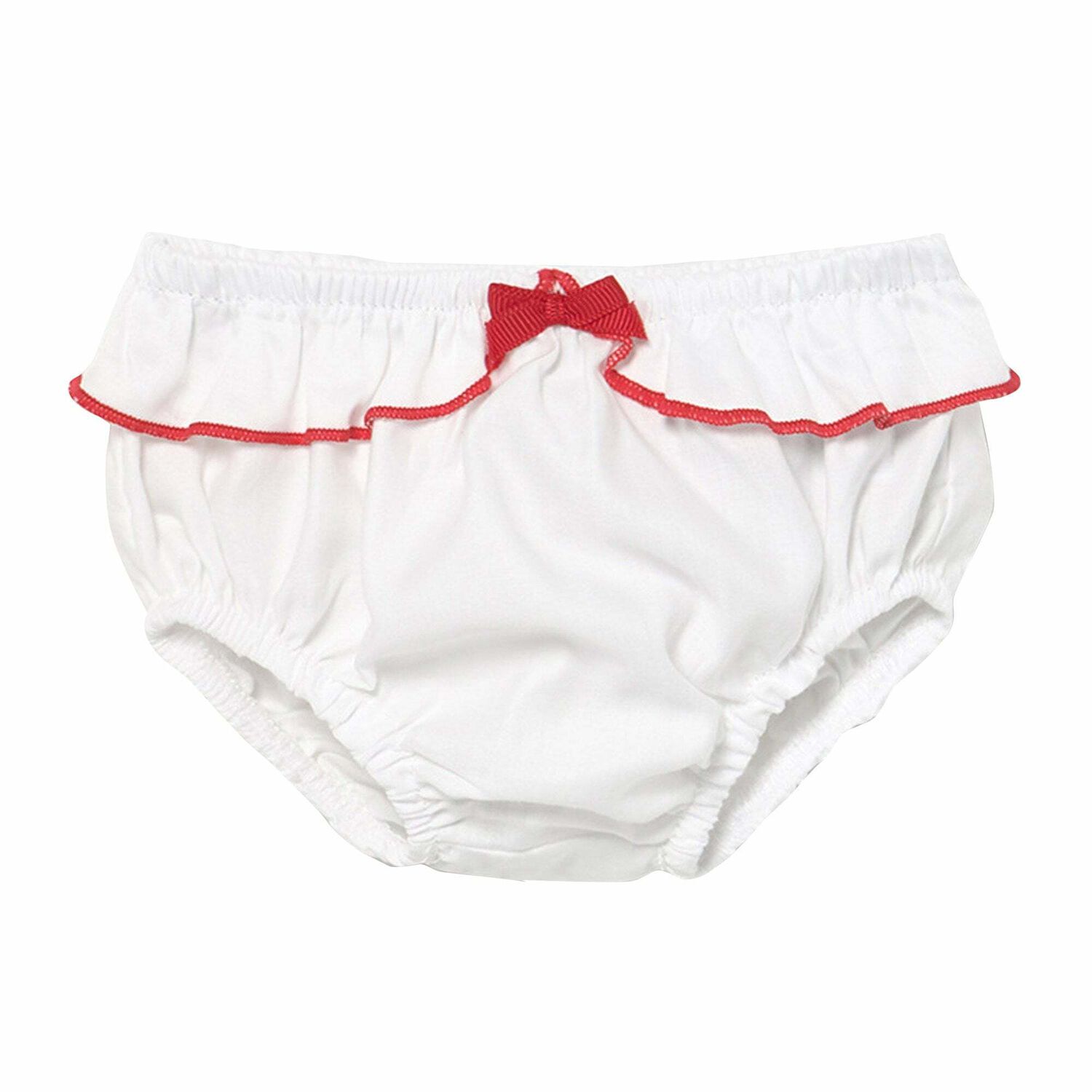 Baby Girls White & Red Floral Dress , 1, hi-res image number null