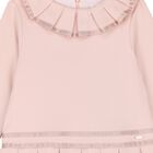 Girls Pink Pleated Dress, 1, hi-res