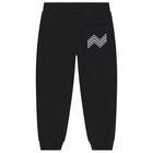 Boys Black Logo Joggers, 1, hi-res