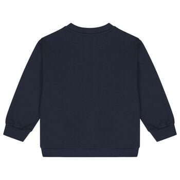 Boys Navy Blue Robot Sweatshirt
