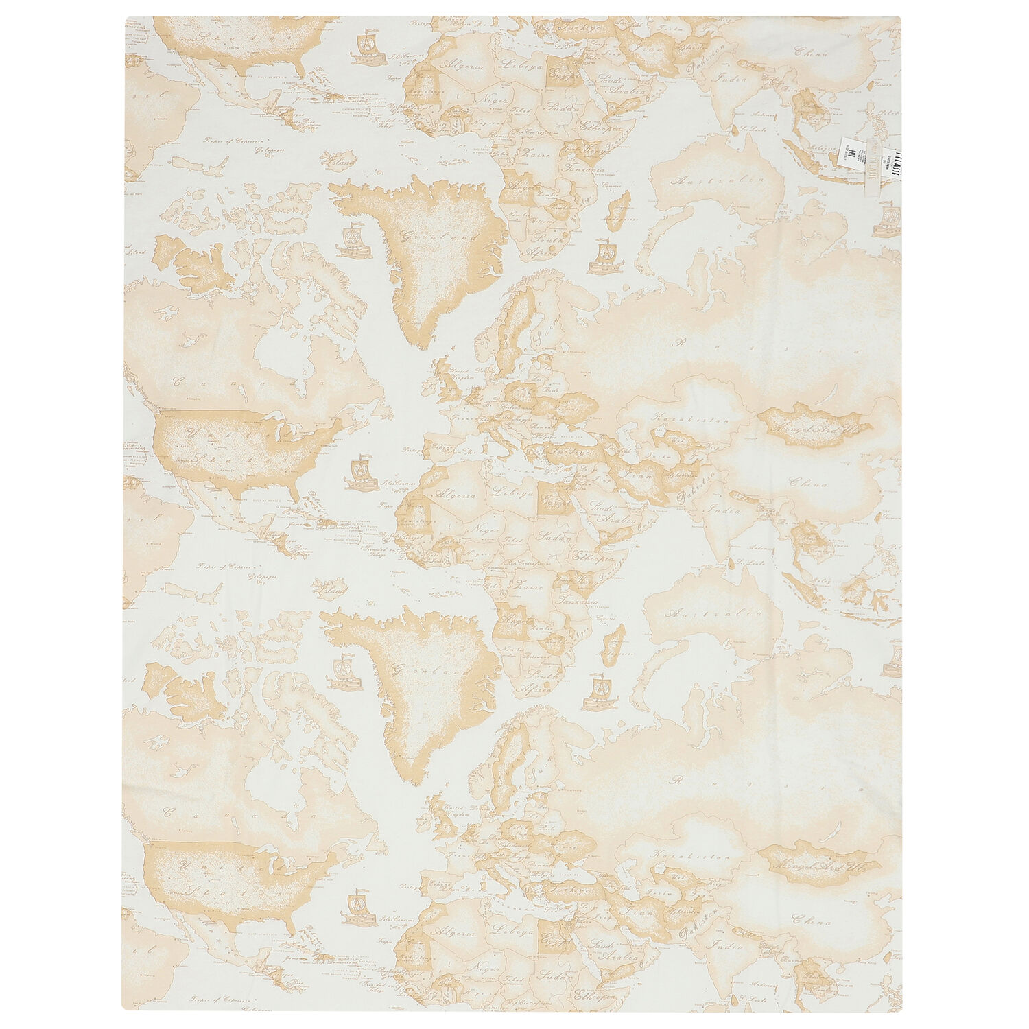 Beige & Ivory Geo Map Baby Blanket, 1, hi-res