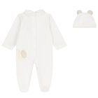 Ivory Teddy Bear Babygrow Gift Set, 1, hi-res