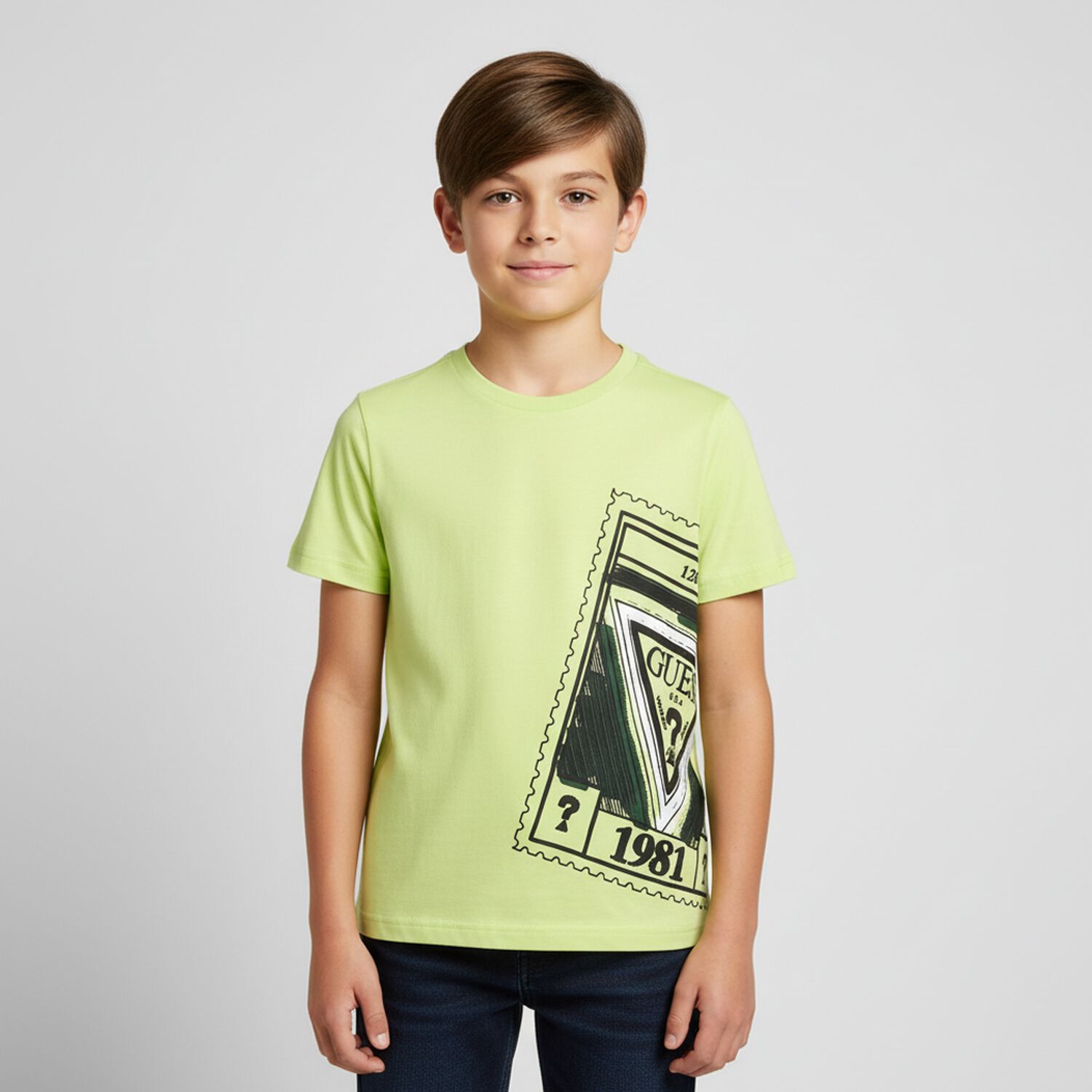 Boys Green Logo T-Shirt, 1, hi-res image number null