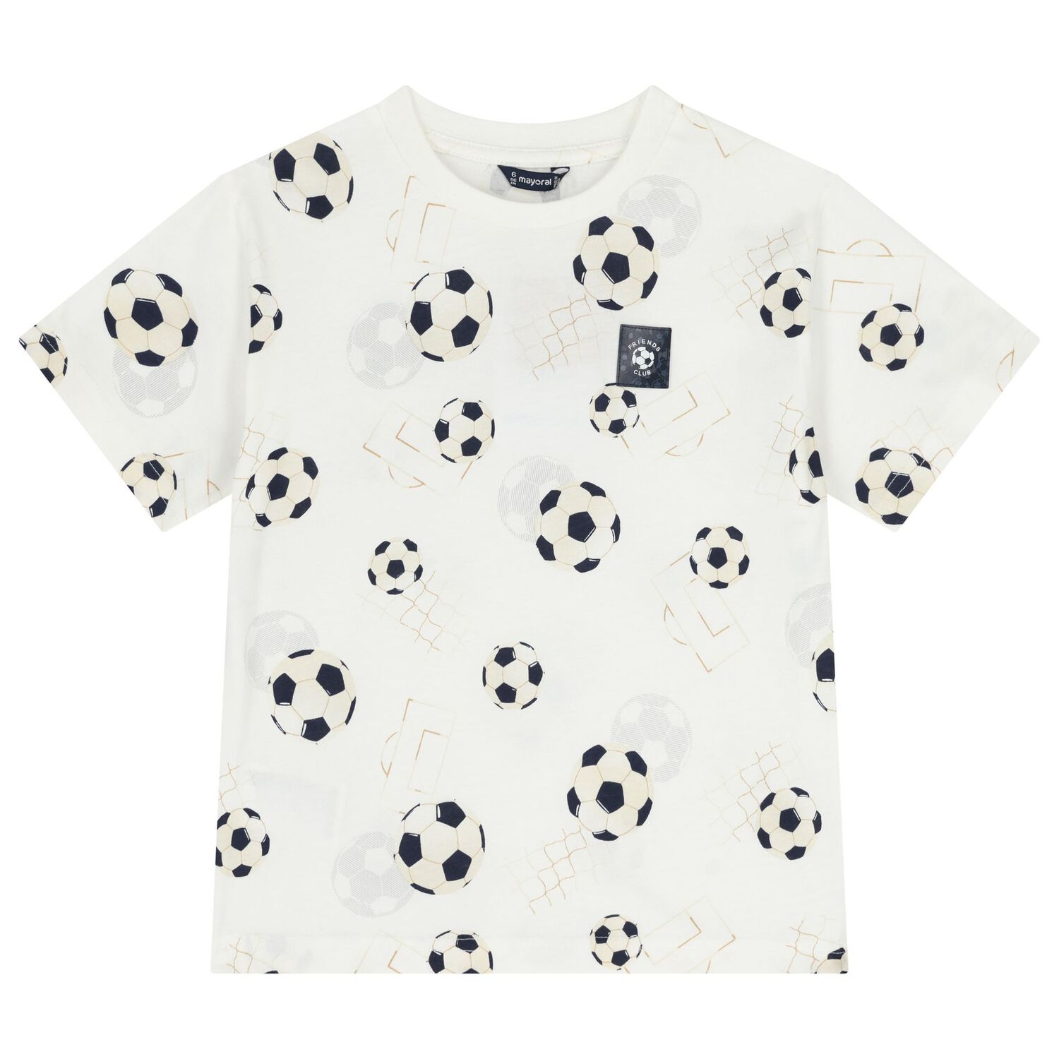Boys White & Navy Blue Short Set, 1, hi-res
