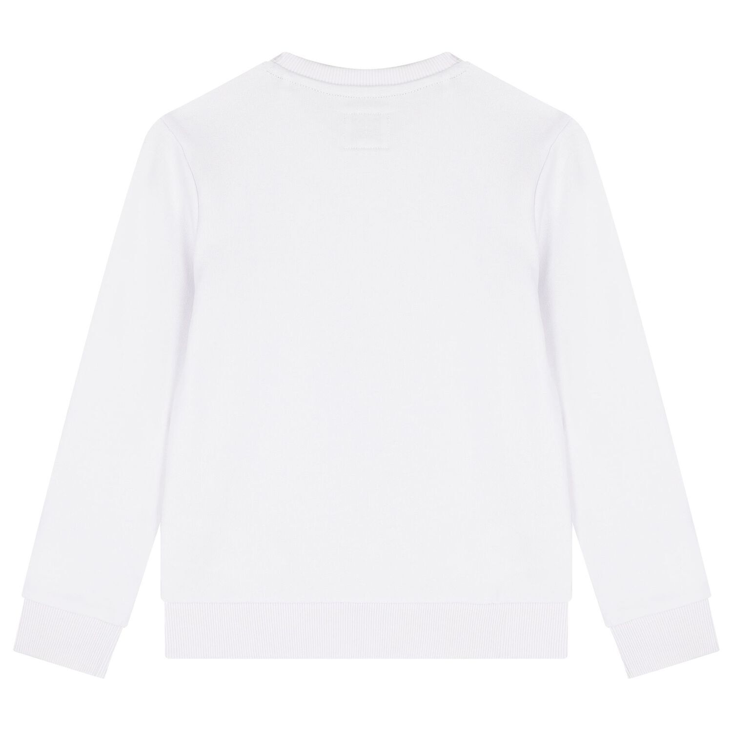 Boys White Teddy Bear Logo Sweatshirt, 1, hi-res image number null