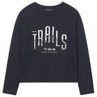 Boys Black Long Sleeve Top, 1, hi-res