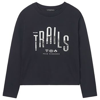 Boys Black Long Sleeve Top