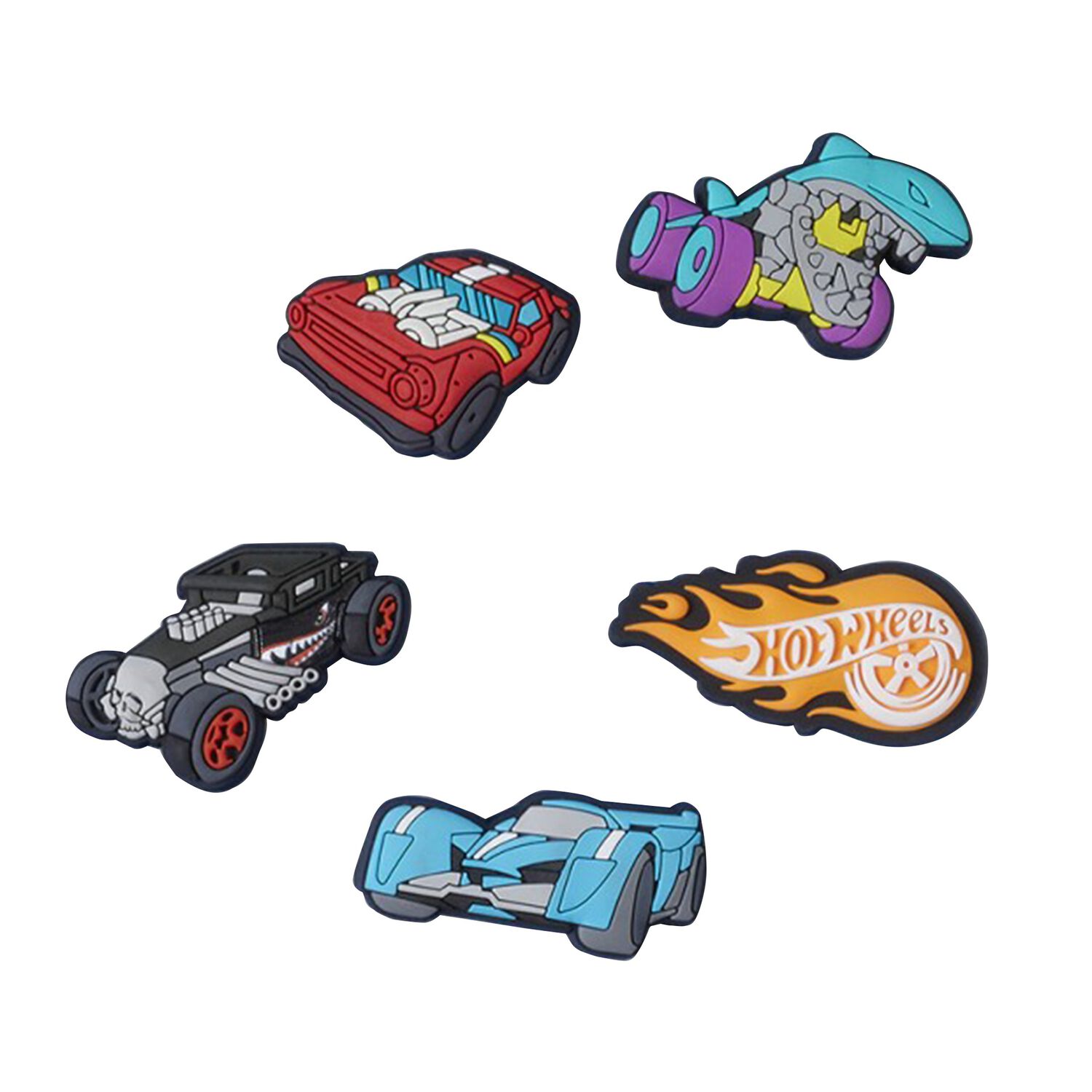 Hot Wheels 5 Pack Jibbitz Crocs Charms, 1, hi-res image number null