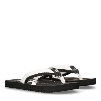 Black Logo Flip Flops