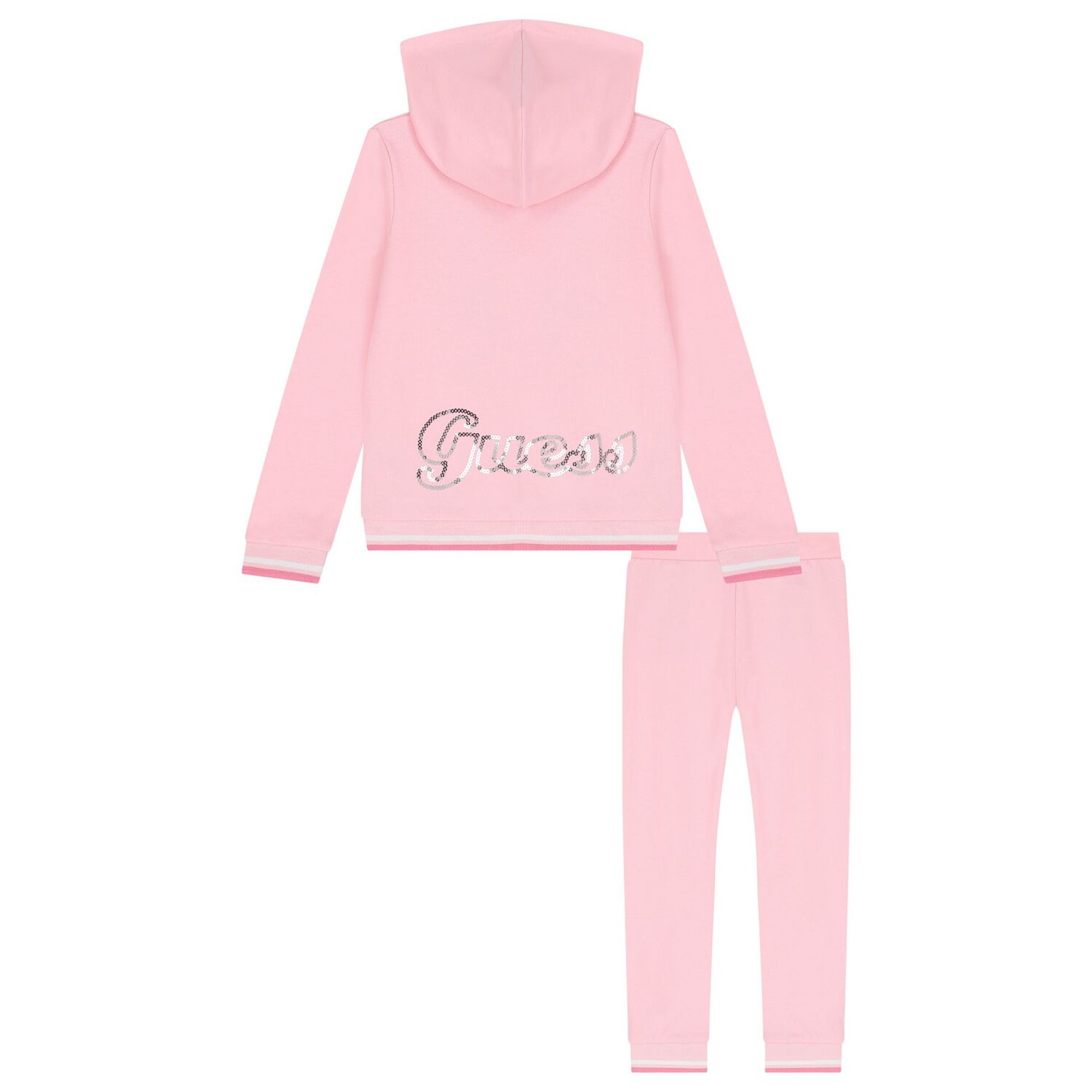 Girls Pink Logo Tracksuit, 1, hi-res image number null