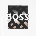 Boys White Logo T-Shirt, 2, hi-res