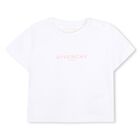 Younger Girls White Logo T-Shirt, 1, hi-res