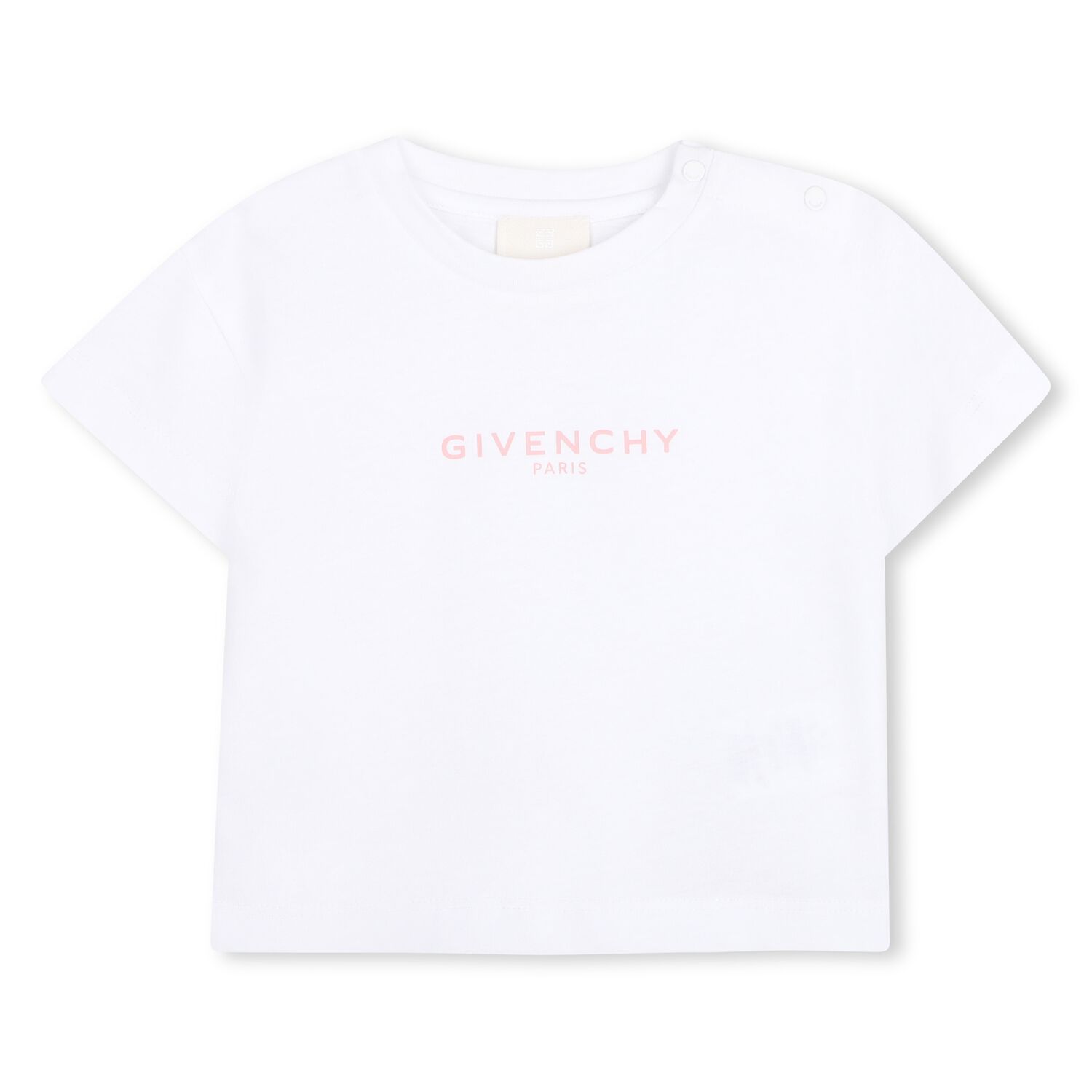 Younger Girls White Logo T-Shirt, 1, hi-res