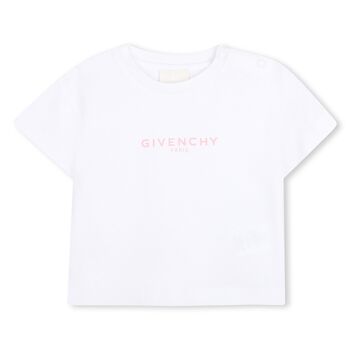Younger Girls White Logo T-Shirt