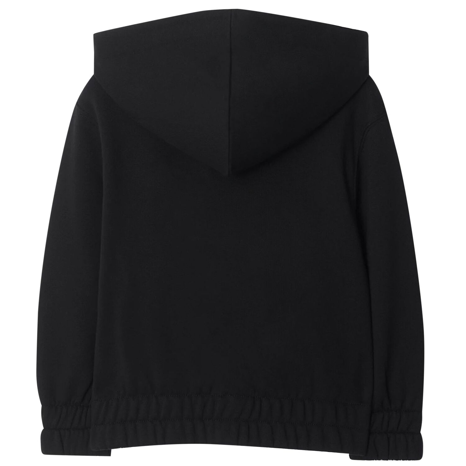 Boys Black EKD Logo Hooded Zip Up Top, 1, hi-res