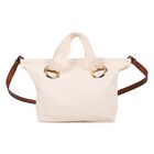 Girls Mini Me Beige Logo Tote Bag, 1, hi-res