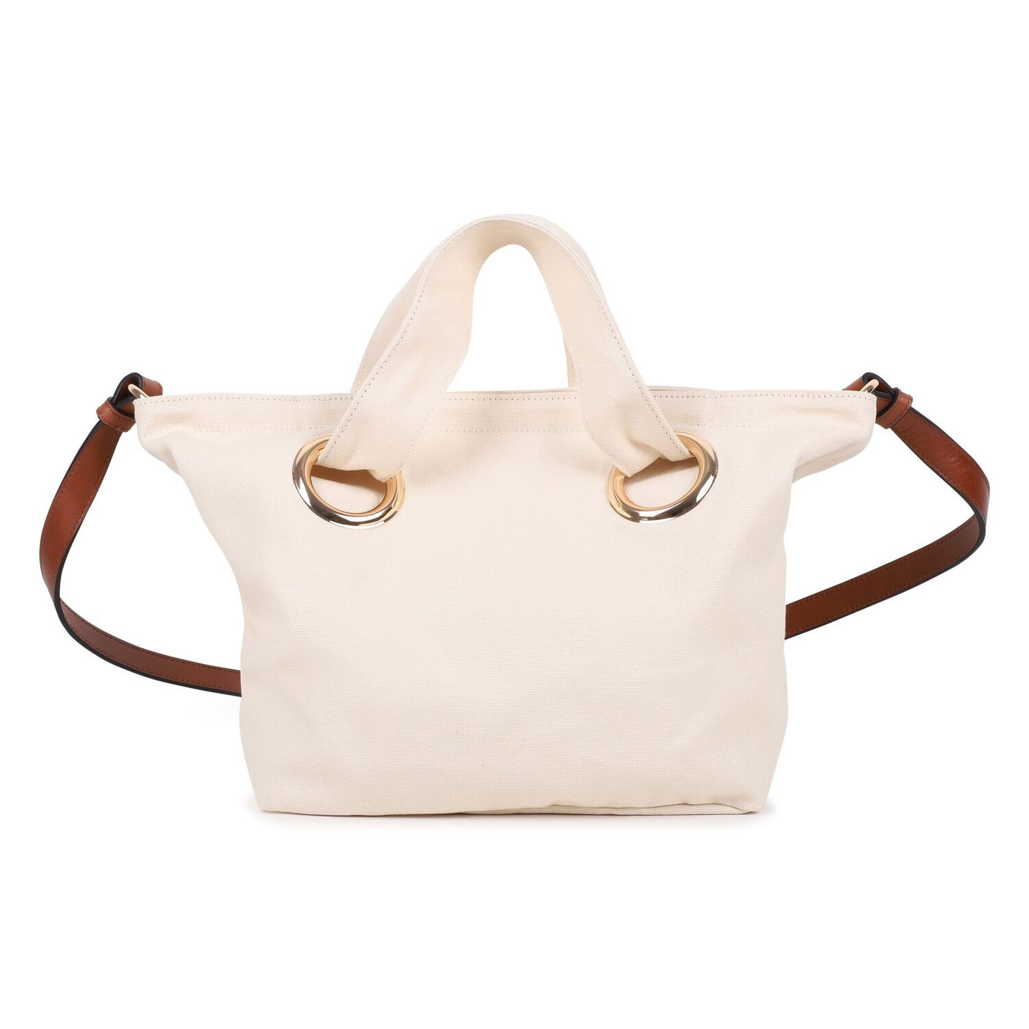 Girls Mini Me Beige Logo Tote Bag, 1, hi-res