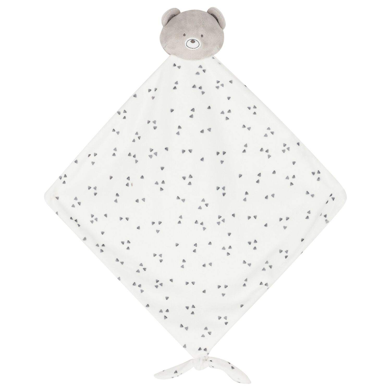 White Teddy Bear Baby Doudou Comforter, 1, hi-res