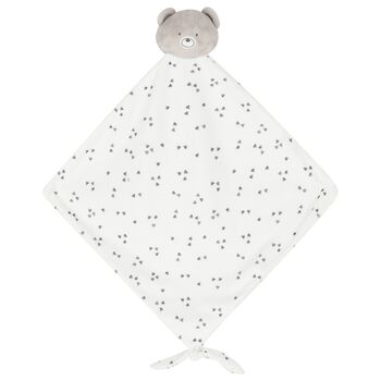 White Teddy Bear Baby Doudou Comforter