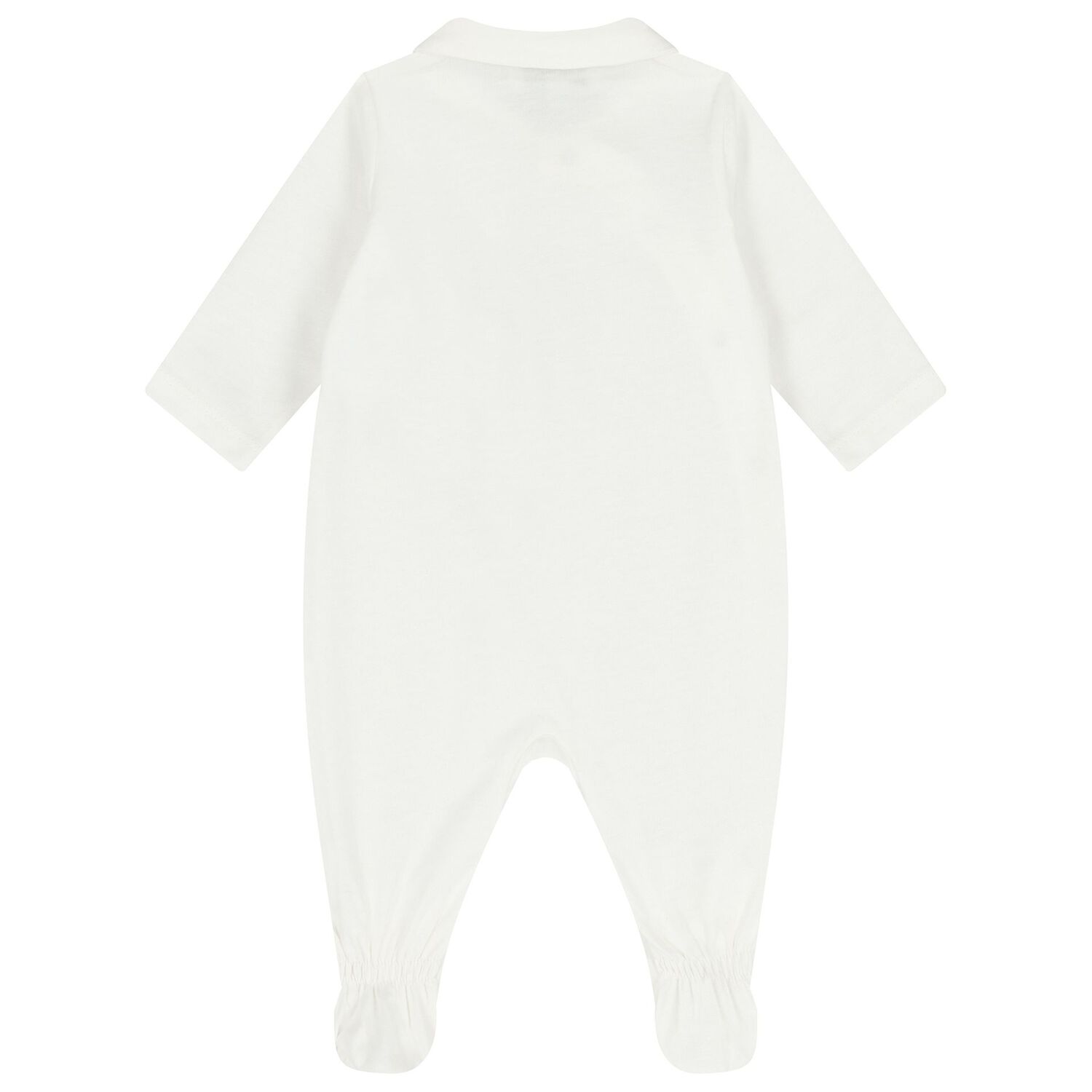 White Logo Babygrow, 2, hi-res