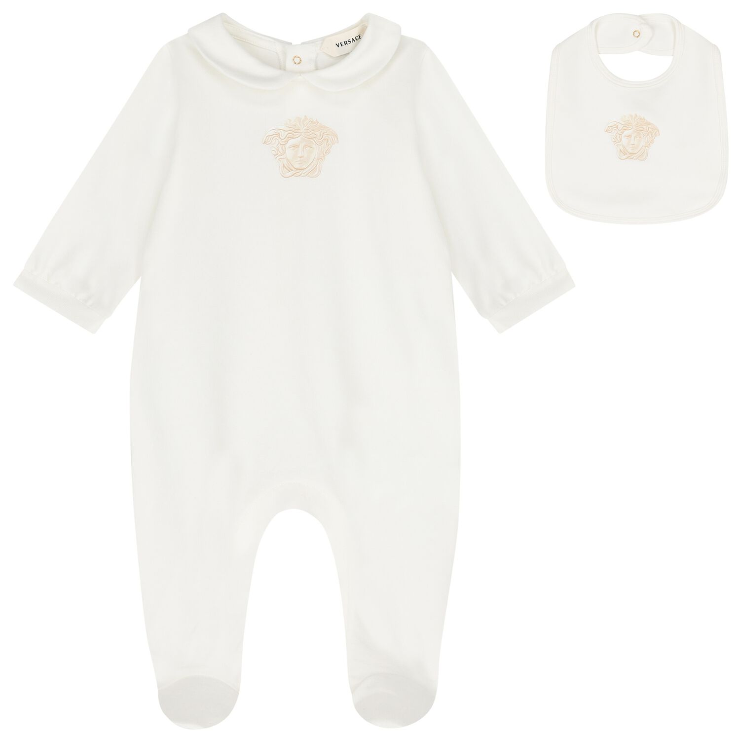 Ivory Medusa Logo Babygrow Gift Set, 3, hi-res