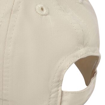 Baby Boys Beige Teddy Bear Cap